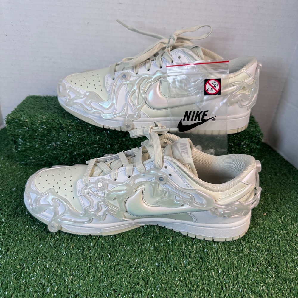 Nike Dunk Low LX Sea Glass Womens HF4951-001 Liquid TPU Overlay Sneakers Size 10 - Picture 1 of 14